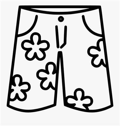 swim shorts shorts black  white clip art  transparent