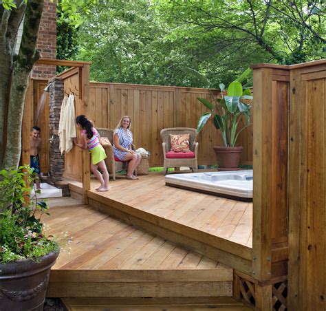 The Best Hot Tub Privacy Fence Ideas References