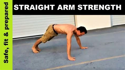straight arm strength  beginners youtube