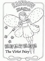 Coloring Pages Rainbow Magic Colouring Fairy Fairies Blue Color Print Printable Kids Books Popular Related sketch template