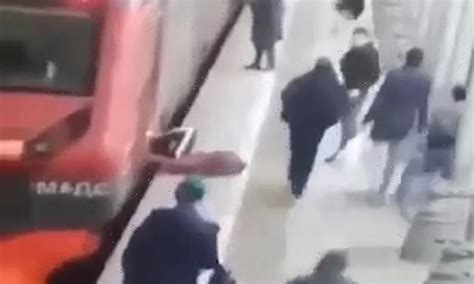 Woman Gets Leg Trapped In Train Door And Is Dragged Along Platform