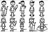 Stick People Printable Figure Figures Family Person Clip Outline Car Clipart Decal Children Cliparts Coloring Drawings Library Cartoon Small Google sketch template
