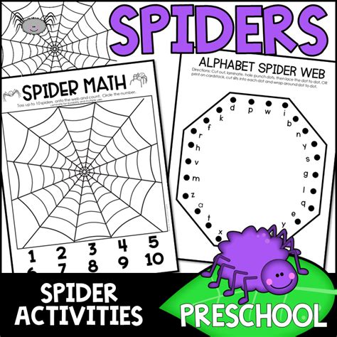 spider activities  preschool   teachers