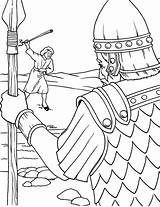 Goliath Ungido Golias Kinder Printable Ausmalbilder Harpa Goliat Nehemia Colouring Sermons4kids Malbuch Malvorlagen Warrior Shepherd Improving Wph sketch template