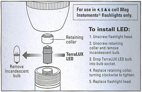 tech pass  cell maglite parts diagram