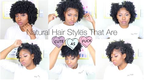 Natural Hairstyles That Are Cute Af [video] Black Hair