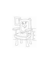Coloring Chair Pages Rocking sketch template