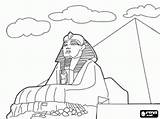 Sphinx Giza Egypte Egypt Plateau Limestone Egyptian sketch template