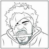 Coloring Pages Hip Hop Rappers Gangsta Rap Gangster Printable Book Drawing Rapper Books Method Man Color Tumblr Sheets Bun Print sketch template