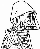 Ever After High Coloring Pages Cerise Hood Cool Printables Characters Disney Books Princess Fictional Smurfs Getcolorings Stuff Printable sketch template