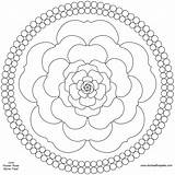Coloring Mandala Pages Flower Rose June Birthstone Printable Kids Color Print Flowers Version Beautiful Transparent Roses Large Colouring Sheets Adults sketch template