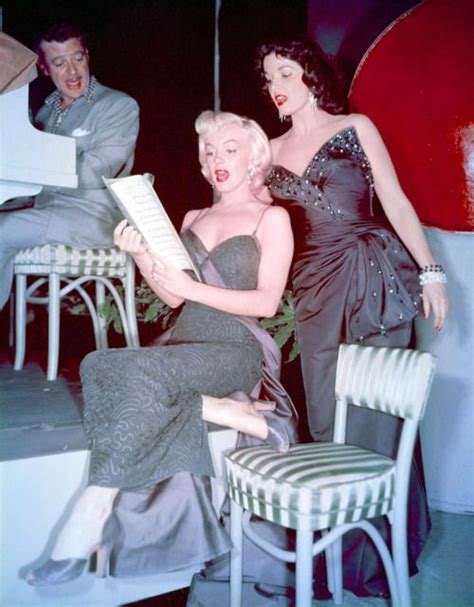 marilyn monroe and jayne russell go over their duet