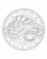 Mandala Dragon Coloring Pages Mandalas Print Waffle Color Adults Year Printable Chinese Difficult Waffles If Adult Getdrawings Animals Colouring Allow sketch template