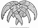 Cherub Cherubim Angel Coloring Winged Six Pages Drawing Bible Color Seraph Angels Tattoo Colorthebible Seraphim Wings Isaiah Drawings Getcolorings Icon sketch template