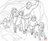 Coloring Cave Pages Bear Hunt Going Colouring Gloomy Narrow Re Printable Teddy Were Crafts Supercoloring Printables Wij Gaan Op Sheets sketch template