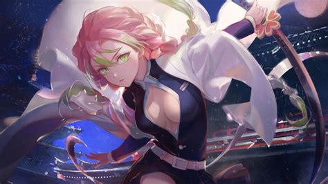 pink hair anime girl demon slayer characters