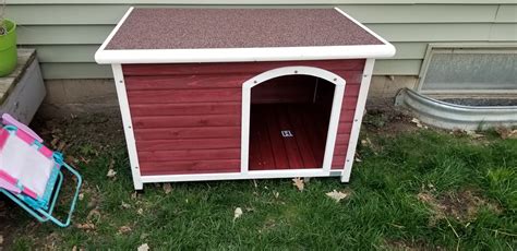 built  dog  doghouse   kit handmade crafts howto diy dog houses building diy