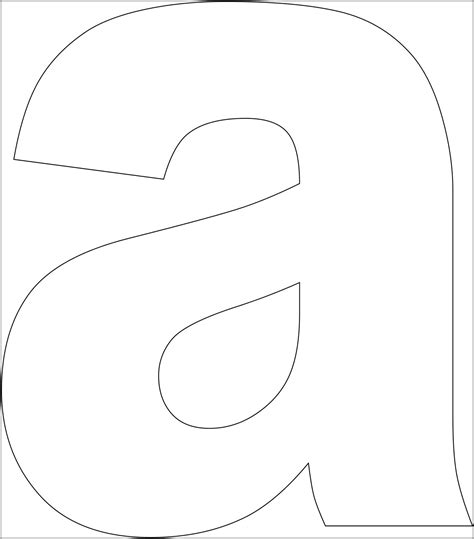 outline  printable alphabet stencils templates printable templates