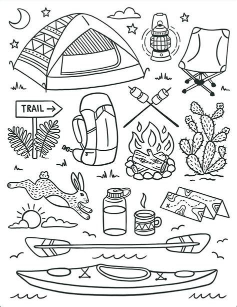 lovely photograph  printable camping coloring pages  easy