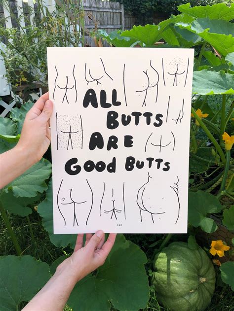 All Butts Are Good Butts Poster Etsy