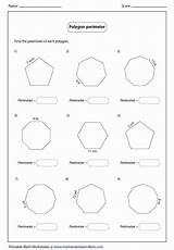 Perimeter Polygons Polygon Angles Geometry Calendar sketch template