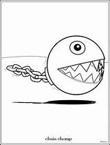 Mario Coloring Pages Super Chomp Chain Browser Pikmin Sheets Bros Colour Color Jimbo sketch template