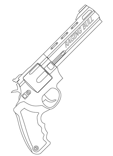 pistol coloring pages    print