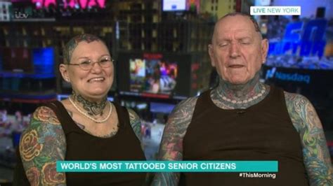 meet the world s most tattooed pensioners couple whose bodies are