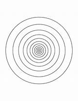 Concentric Circles Template sketch template