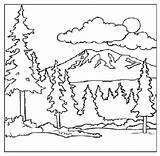 Coloring Pages Mountain Rocky Getcolorings Mountains sketch template