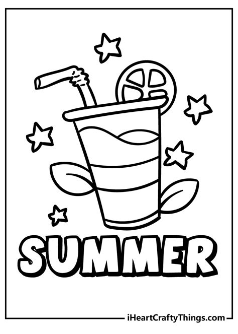 summer coloring pages  kids adults  summer coloring pages