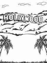 Hollywood sketch template