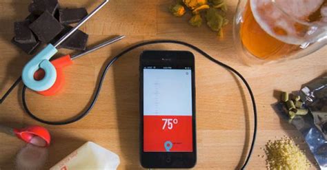 Smart Kitchen Thermometer Plugs Into Iphone