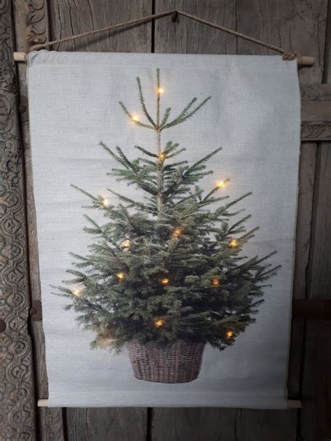 kerstboom op doek