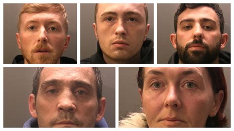 five jailed for county lines plot to bring class a drugs to cumbria