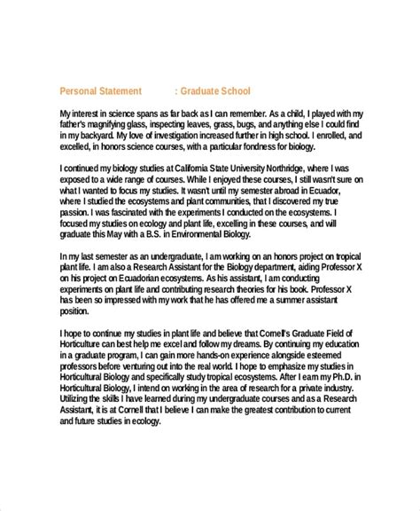 personal statement  phd program examples writing  personal