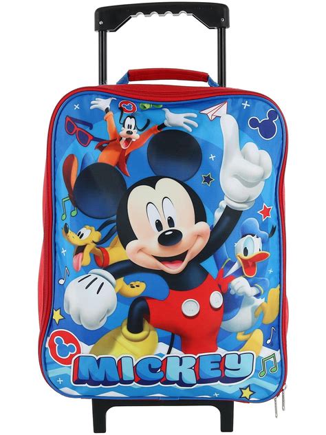 disney disney kids mickey mouse rolling carry  luggage walmart