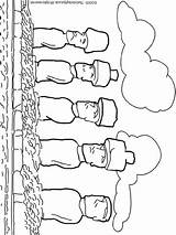 Moai Statues sketch template