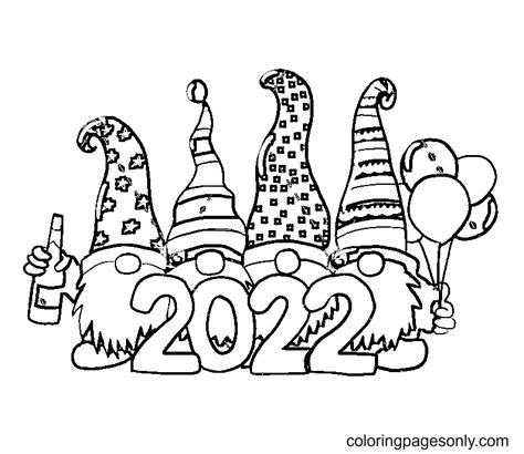 year coloring pages happy  year  coloring pages