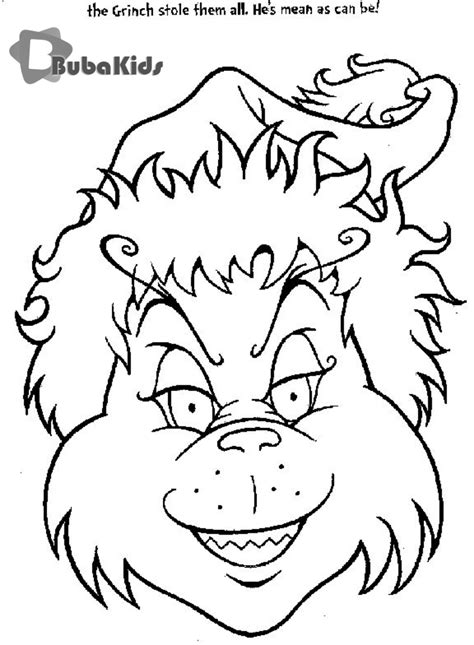 grinch printable christmas  grinch coloring pages bubakidscom