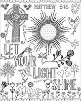 Colouring Shine Let Verse Philippians Jesus Joyful Meditations Quote sketch template
