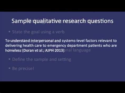 fundamentals  qualitative research methods developing  qualitative