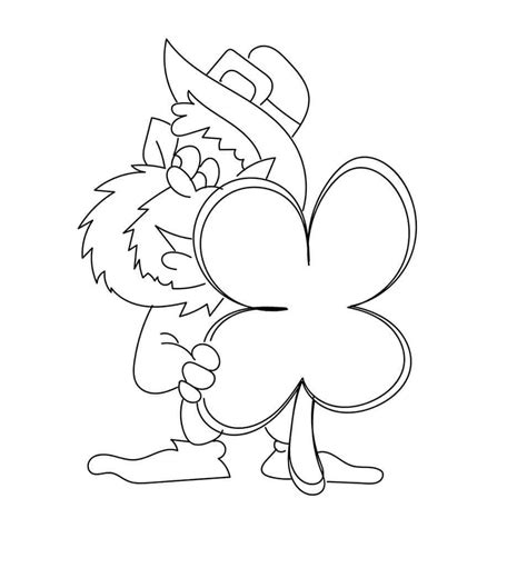 shamrock coloring pages printable