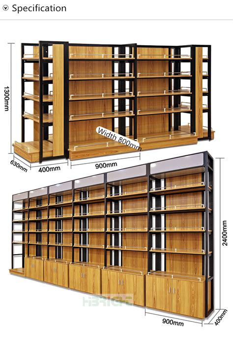 the wooden retail store rack supermarket shelf wood