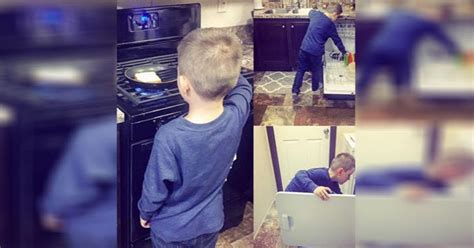 Mom Wants Son To Know That Chores Arent “just For Women” So He Does