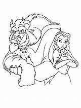 Beast Coloring Beauty Disney Pages Education sketch template