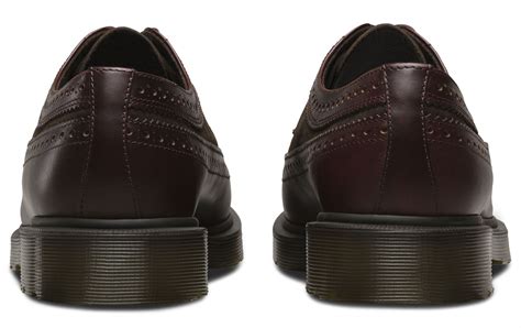 dr martens  charro dark brown brando suede leather brogue shoes  ebay