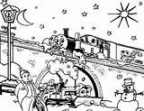 Thomas Christmas Pages Coloring Getcolorings Terence sketch template