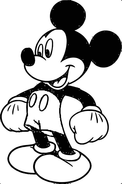 mickey mouse cartoon coloring page wecoloringpage wecoloringpage