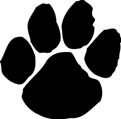 dog paw print template clipartsco